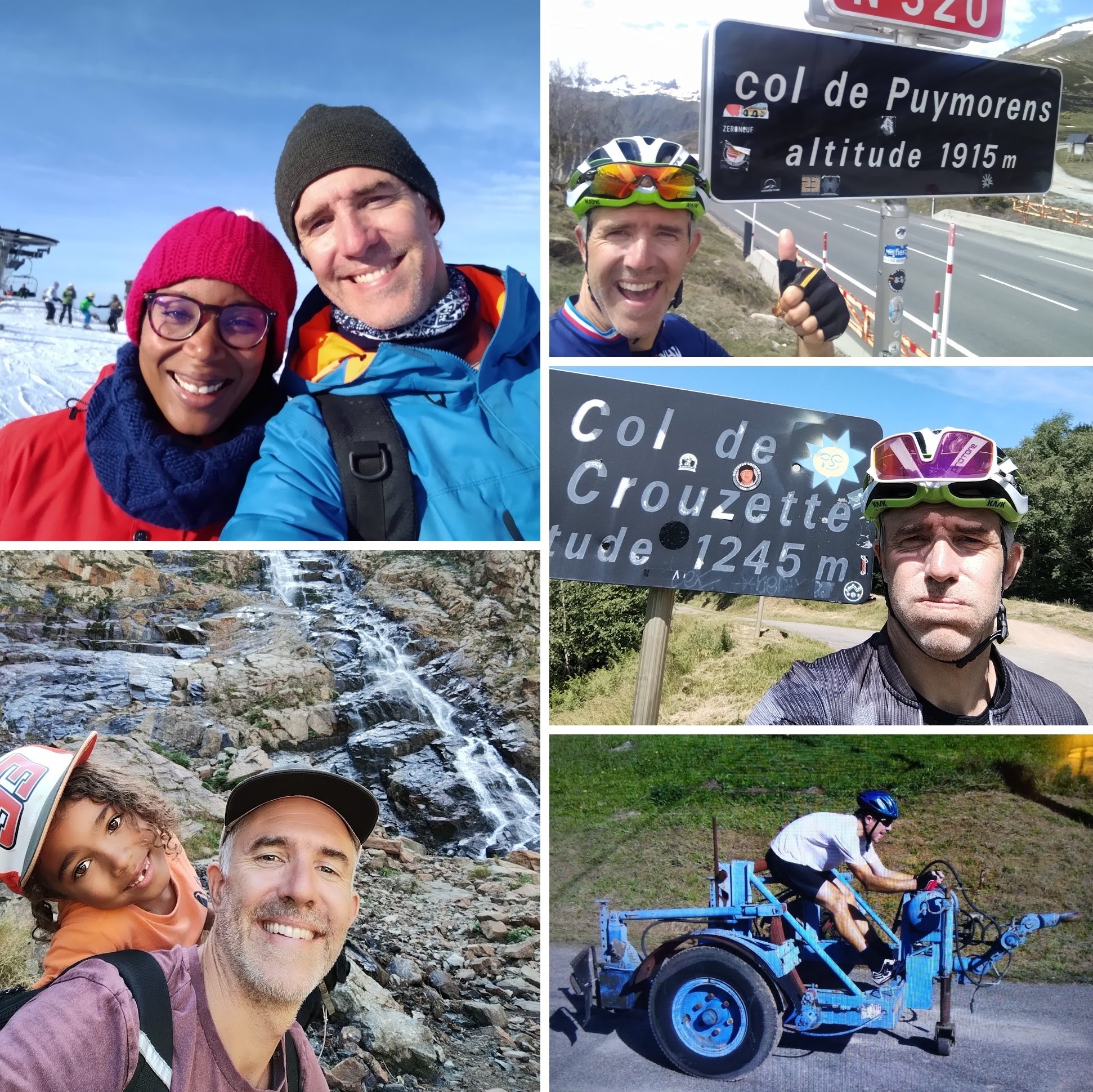 Tom Mann cycling in the Pyrenees.